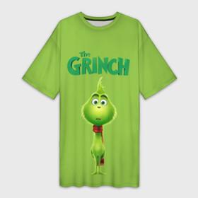 Платье-футболка 3D с принтом The Grinch в Кировске,  |  | grinch | гринч | новый год | рождество