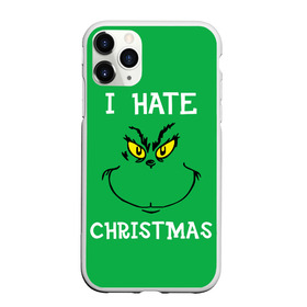 Чехол для iPhone 11 Pro матовый с принтом I hate christmas в Кировске, Силикон |  | grinch | гринч | новый год | рождество