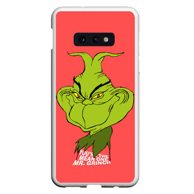 Чехол для Samsung S10E с принтом Mr Grinch в Кировске, Силикон | Область печати: задняя сторона чехла, без боковых панелей | grinch | гринч | новый год | рождество