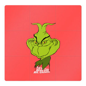 Магнитный плакат 3Х3 с принтом Mr. Grinch в Кировске, Полимерный материал с магнитным слоем | 9 деталей размером 9*9 см | Тематика изображения на принте: grinch | гринч | новый год | рождество