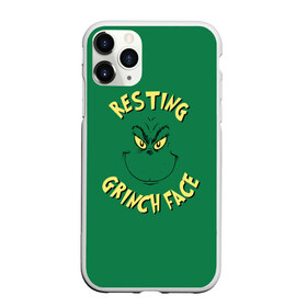 Чехол для iPhone 11 Pro матовый с принтом Resting Grinch Face в Кировске, Силикон |  | grinch | гринч | новый год | рождество