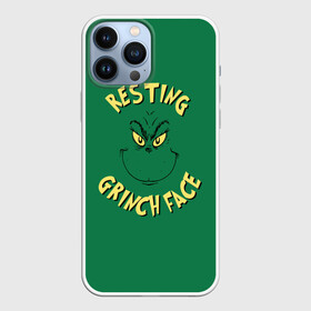 Чехол для iPhone 13 Pro Max с принтом Resting Grinch Face в Кировске,  |  | grinch | гринч | новый год | рождество