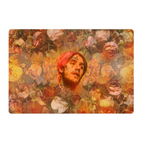 Магнитный плакат 3Х2 с принтом Lil Peep rose в Кировске, Полимерный материал с магнитным слоем | 6 деталей размером 9*9 см | hip hop | lil | lil peep rose | peep | rap | roze | реп | роза | розы | рэп | хип хоп | цветок | цветочный паттерн | цветочный фон | цветы