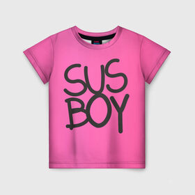Детская футболка 3D с принтом Susboy в Кировске, 100% гипоаллергенный полиэфир | прямой крой, круглый вырез горловины, длина до линии бедер, чуть спущенное плечо, ткань немного тянется | baby | cry | lil peep | lil peep cry baby | pink | susboy | камуфляж | лил | лилпип | пип | розовый | розовый камуфляж