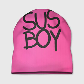 Шапка 3D с принтом Susboy в Кировске, 100% полиэстер | универсальный размер, печать по всей поверхности изделия | baby | cry | lil peep | lil peep cry baby | pink | susboy | камуфляж | лил | лилпип | пип | розовый | розовый камуфляж