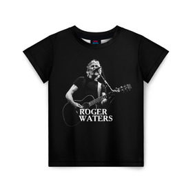 Детская футболка 3D с принтом Roger Waters, Pink Floyd в Кировске, 100% гипоаллергенный полиэфир | прямой крой, круглый вырез горловины, длина до линии бедер, чуть спущенное плечо, ткань немного тянется | roger waters | джордж уотерс | композитор | певец | поэт
