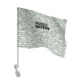 Флаг для автомобиля с принтом Roger Waters. The Wall в Кировске, 100% полиэстер | Размер: 30*21 см | pink floyd | roger waters | джордж уотерс | композитор | певец | поэт