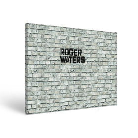 Холст прямоугольный с принтом Roger Waters. The Wall в Кировске, 100% ПВХ |  | pink floyd | roger waters | джордж уотерс | композитор | певец | поэт