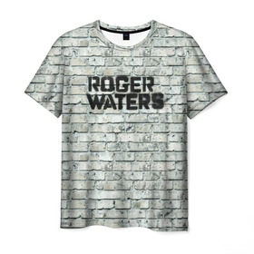 Мужская футболка 3D с принтом Roger Waters. The Wall в Кировске, 100% полиэфир | прямой крой, круглый вырез горловины, длина до линии бедер | Тематика изображения на принте: pink floyd | roger waters | джордж уотерс | композитор | певец | поэт