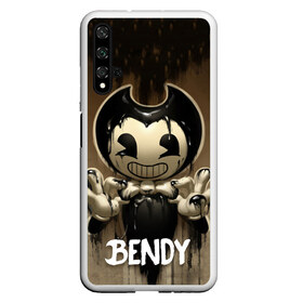 Чехол для Honor 20 с принтом Bendy в Кировске, Силикон | Область печати: задняя сторона чехла, без боковых панелей | Тематика изображения на принте: bendy | bendy in the ink machine | cartoon | game | бенди | игра