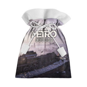 Подарочный 3D мешок с принтом Metro Exodus в Кировске, 100% полиэстер | Размер: 29*39 см | Тематика изображения на принте: exodus | horror | metro | survival | исход | метро | мутация | оружия | стелс | шутер | экшен