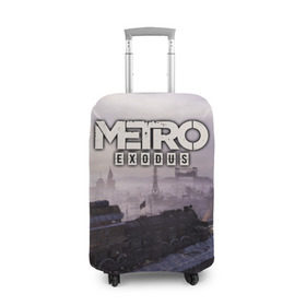 Чехол для чемодана 3D с принтом Metro Exodus в Кировске, 86% полиэфир, 14% спандекс | двустороннее нанесение принта, прорези для ручек и колес | exodus | horror | metro | survival | исход | метро | мутация | оружия | стелс | шутер | экшен