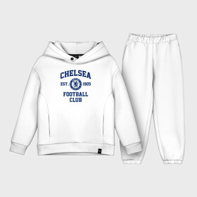 Детский костюм хлопок Oversize с принтом Челси в Кировске,  |  | blue is | chelsea | chelsea fc | ktbffh | the blues | апл | аристократы | клубная | лондон | пенсионеры | синие | фанатская | футбол | футбольная | футбольный клуб | футбольный клуб челси | челси