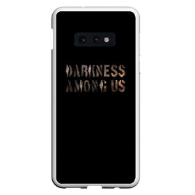 Чехол для Samsung S10E с принтом DBD Darkness among us в Кировске, Силикон | Область печати: задняя сторона чехла, без боковых панелей | among | darkness | daylight | dbd | dead | deadbydaylight | horror | killer | survival | us | выживание | к | мертвы | рассвету | ужас