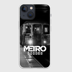 Чехол для iPhone 13 mini с принтом METRO в Кировске,  |  | ak47 | metro 2033 | metro exodus | апокалипсис | артем | глуховский | дорога | маски | ночь | оружие | поезд | противогаз | сталкеры