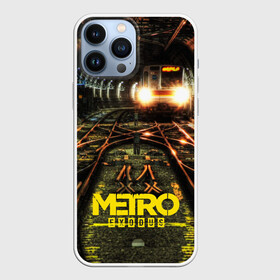 Чехол для iPhone 13 Pro Max с принтом METRO EXODUS в Кировске,  |  | Тематика изображения на принте: ak47 | metro 2033 | metro exodus | апокалипсис | артем | глуховский | дорога | маски | ночь | оружие | поезд | противогаз | сталкеры