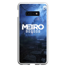 Чехол для Samsung S10E с принтом METRO EXODUS в Кировске, Силикон | Область печати: задняя сторона чехла, без боковых панелей | ak47 | metro 2033 | metro exodus | апокалипсис | артем | глуховский | дорога | маски | ночь | оружие | поезд | противогаз | сталкеры