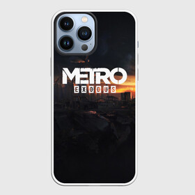 Чехол для iPhone 13 Pro Max с принтом METRO EXODUS в Кировске,  |  | Тематика изображения на принте: ak47 | metro 2033 | metro exodus | апокалипсис | артем | глуховский | дорога | маски | ночь | оружие | поезд | противогаз | сталкеры