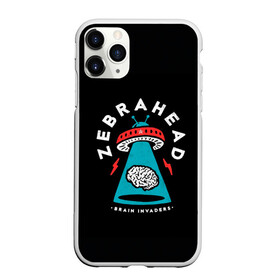 Чехол для iPhone 11 Pro матовый с принтом Zebrahead - Brain Invaders в Кировске, Силикон |  | album | brain | core | invaders | mind | rapcore | rock | ufo | zebrahead | альбом | зебрахед | мозг