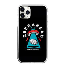 Чехол для iPhone 11 Pro Max матовый с принтом Zebrahead - Brain Invaders в Кировске, Силикон |  | album | brain | core | invaders | mind | rapcore | rock | ufo | zebrahead | альбом | зебрахед | мозг