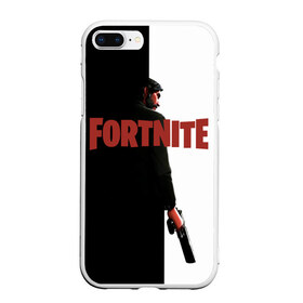 Чехол для iPhone 7Plus/8 Plus матовый с принтом The Reaper Half Black Fortnite в Кировске, Силикон | Область печати: задняя сторона чехла, без боковых панелей | Тематика изображения на принте: 2019 | armor | armour | cybersport | esport | fortnite | game | llama | logo | броня | игра | киберспорт | лама | симулятор строительства | строительство | фортнайт | черный