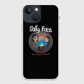 Чехол для iPhone 13 mini с принтом Sally Face в Кировске,  |  | sally face | гизмо | девид | девочка | игра | лари | ларри | мальчик | маска | мрачная | на лице | пых | с протезом | сал | сали | салли | салли фейс | фейс | фэйс | эддисон | эшли