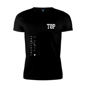 Мужская футболка премиум с принтом TOP(двухсторонняя) в Кировске, 92% хлопок, 8% лайкра | приталенный силуэт, круглый вырез ворота, длина до линии бедра, короткий рукав | 
