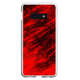 Чехол для Samsung S10E с принтом RED FIRE STORM в Кировске, Силикон | Область печати: задняя сторона чехла, без боковых панелей | Тематика изображения на принте: bright | fire | heat | light | orange | wildfire | искры | огненный | огонь | оранжевый | пламя | пожар