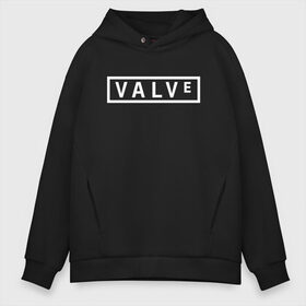 Мужское худи Oversize хлопок с принтом VALVE в Кировске, френч-терри — 70% хлопок, 30% полиэстер. Мягкий теплый начес внутри —100% хлопок | боковые карманы, эластичные манжеты и нижняя кромка, капюшон на магнитной кнопке | Тематика изображения на принте: aperture laboratorie | black mesa | gabe newell | gordon freeman | half life | half life 3 | logo | valve | вэлв | гордон фриман | игра | лого | монтировка | фантастика | халф лайф