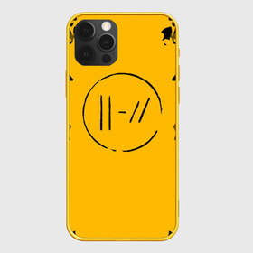 Чехол для iPhone 12 Pro Max с принтом TWENTY ONE PILOTS в Кировске, Силикон |  | Тематика изображения на принте: 21 pilots | 21p | music | rock | top | trench | twenty one pilots | yellow | группа | жёлтый | музыка | рок