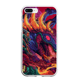 Чехол для iPhone 7Plus/8 Plus матовый с принтом HyperBEAST в Кировске, Силикон | Область печати: задняя сторона чехла, без боковых панелей |  warning |  ко |  оружие | автомат