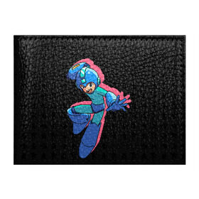 Обложка для студенческого билета с принтом Mega Man (pixel art) Black в Кировске, натуральная кожа | Размер: 11*8 см; Печать на всей внешней стороне | 8 bit | 8bit | art | dendy | famicom | game | games | japan | japanese | man | mega | mega man | megaman | nes | pixel | pixel art | pixelart | retro | video games | videogames