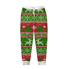 Мужские брюки 3D с принтом Рождество в Кировске, 100% полиэстер | манжеты по низу, эластичный пояс регулируется шнурком, по бокам два кармана без застежек, внутренняя часть кармана из мелкой сетки | 