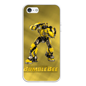 Чехол для iPhone 5/5S матовый с принтом Bumblebee -3- в Кировске, Силикон | Область печати: задняя сторона чехла, без боковых панелей | Тематика изображения на принте: kefer | volkswagen | автобот | бамблби | трансформатор | трансформаторы | шершень | шмель