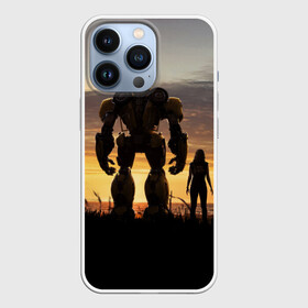 Чехол для iPhone 13 Pro с принтом Бамблби и Чарли на закате в Кировске,  |  | bumblebee | kefer | volkswagen | автобот | трансформатор | трансформаторы | шершень | шмель