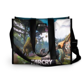 Сумка-шоппер 3D с принтом FARCRY:NEW DAWN в Кировске, 100% полиэстер | застегивается на металлическую кнопку; внутренний карман застегивается на молнию. Стенки укреплены специальным мягким материалом, чтобы защитить содержимое от несильных ударов
 | far cry | far cry 5 | far cry new dawn | far cry primal | farcry | fc 5 | fc5 | game | new dawn | primal | игры | постапокалипсис | фар край | фар край 5