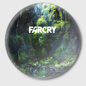 Значок с принтом FarCry в Кировске,  металл | круглая форма, металлическая застежка в виде булавки | Тематика изображения на принте: 
