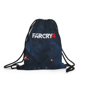 Рюкзак-мешок 3D с принтом FARCRY4 в Кировске, 100% полиэстер | плотность ткани — 200 г/м2, размер — 35 х 45 см; лямки — толстые шнурки, застежка на шнуровке, без карманов и подкладки | 