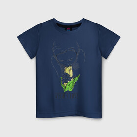 Детская футболка хлопок с принтом Vegan Love в Кировске, 100% хлопок | круглый вырез горловины, полуприлегающий силуэт, длина до линии бедер | веганство | вегетарианство | здоровье | зелень | кукуруза | любовь | овощ | овощи | растение