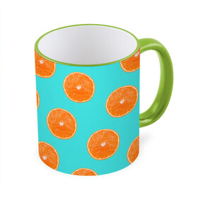 Кружка 3D с принтом Апельсины в Кировске, керамика | ёмкость 330 мл | Тематика изображения на принте: апельсин | апельсины | грейпфрукт | грейпфрут | разрез | сочный | фрукт