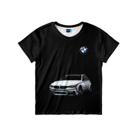 Детская футболка 3D с принтом M3 GTS в Кировске, 100% гипоаллергенный полиэфир | прямой крой, круглый вырез горловины, длина до линии бедер, чуть спущенное плечо, ткань немного тянется | bmw | car | germany | gts | motorsport | sports car | автомобиль | автоспорт | бмв | германия | спорткар