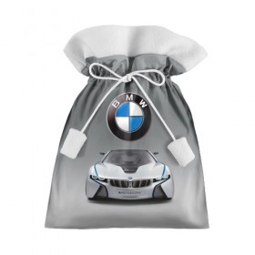 Подарочный 3D мешок с принтом BMW Vision в Кировске, 100% полиэстер | Размер: 29*39 см | Тематика изображения на принте: bmw | car | germany | motorsport | sports car | автомобиль | автоспорт | бмв | германия | спорткар
