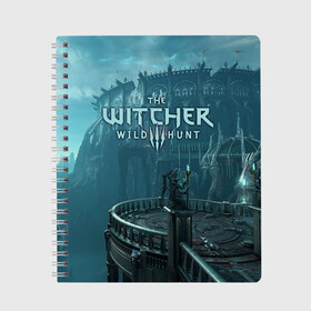 Тетрадь с принтом Ведьмак 3 Дикая Охота в Кировске, 100% бумага | 48 листов, плотность листов — 60 г/м2, плотность картонной обложки — 250 г/м2. Листы скреплены сбоку удобной пружинной спиралью. Уголки страниц и обложки скругленные. Цвет линий — светло-серый
 | wild hunt | арбалет | ведьмак 3 | геральт | дикая | магия | охота | сказка | сфера | фэнтези | цири