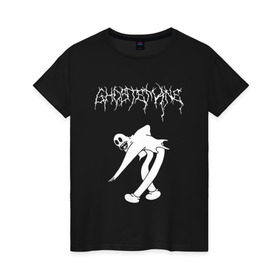 Женская футболка хлопок с принтом ghostemane(2) в Кировске, 100% хлопок | прямой крой, круглый вырез горловины, длина до линии бедер, слегка спущенное плечо | hip hop | rap