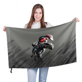 Флаг 3D с принтом Goblin Slayer в Кировске, 100% полиэстер | плотность ткани — 95 г/м2, размер — 67 х 109 см. Принт наносится с одной стороны | 