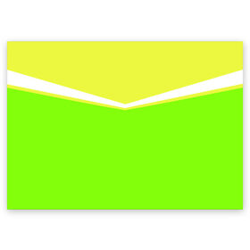 Поздравительная открытка с принтом Угол зеленый в Кировске, 100% бумага | плотность бумаги 280 г/м2, матовая, на обратной стороне линовка и место для марки
 | кислотные костюмы | кислотные цвета | неон | флуоресцентные принты