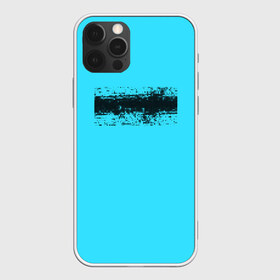 Чехол для iPhone 12 Pro Max с принтом Гранж голубой в Кировске, Силикон |  | Тематика изображения на принте: кислотные костюмы | кислотные цвета | неон | флуоресцентные принты