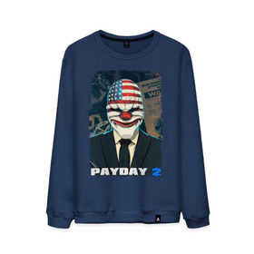 Мужской свитшот хлопок с принтом Payday 2 в Кировске, 100% хлопок |  | Тематика изображения на принте: chains day | game | gun | mask | payday | payday 2 | payday2 | грабители | зло | игра | клоун | маска | ограбление | оружие | пистолет