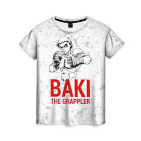 Женская футболка 3D с принтом Baki the Grappler / Боец Баки в Кировске, 100% полиэфир ( синтетическое хлопкоподобное полотно) | прямой крой, круглый вырез горловины, длина до линии бедер | ahegao | anime | baki | fighter | grappler | manga | the | аниме | анимешники | анимешнику | ахегао | баки | боевые | боец | бойцы | доппо | драки | искусства | манга | мульт | мультик | сериал | хамма | юдзиро