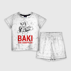 Детский костюм с шортами 3D с принтом Baki the Grappler в Кировске,  |  | ahegao | anime | baki | fighter | grappler | manga | the | аниме | анимешники | анимешнику | ахегао | баки | боевые | боец | бойцы | доппо | драки | искусства | манга | мульт | мультик | сериал | хамма | юдзиро